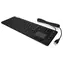 Keysonic KSK-6231 INEL schwarz / Industrietastatur mit Touchpad / IP68 / USB / Hintergrundbeleuchtung / Schweizer Layout