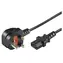 MicroConnect Netzkabel UK Typ G - C13 0,5 m schwarz / Netzkabel / Englischer Stecker