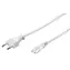 MicroConnect Netzkabel EU C - C7 1 m weiß / Netzkabel / 250 V / 2,5 A