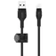 Belkin BOOST CHARGE Silikonkabel USB-A auf Lightning schwarz / 3M