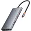 Baseus PortalJoy 13-in-1 grau / Dockingstation / 2x HDMI / DisplayPort / VGA / USB-A 3.1 / USB-C PD / RJ45