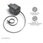 Nedis GaN 30W schwarz / Netzladegerät / USB-C PD3.0 mit einziehbarem Kabel / 0,75 m