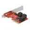 DeLock PCIe x4 Low Profile / PCI Express Karte / 6x SATA III 6 Gb/s / Asmedia ASM1166