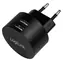LogiLink USB-Ladeadapter schwarz / Ladeadapter / 2x USB-A / Schnellladung / 10,5 W