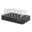 Manhattan 6-Port-USB-Ladestation, schwarz / Ladegerät / 6x USB-A / 2,4 A/5 V / LED-Anzeige