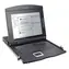 Digitus Rack-Konsole 17" TFT KVM-Touchpad / Rack-Konsole / 1- Port KVM / 1 HE / Deutsche Tastatur