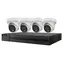 HiLook Kit Turret 2 TB / Kameraset / SMART Hybridleuchte / 1x NVR-108MH-C/8P / 4X IPC-T280HA-LUF 8 MP