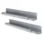 Digitus L-Support 19" Rackschienen / Schienen / Tiefe 350-600 mm / Tragfähigkeit 100 kg / 2 Stück.