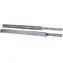 Inter-tech Teleskopschiene 2 HE 455 mm grau / Teleskopschiene / Einbautiefe 500-800 mm / Tragfähigkeit 30 kg