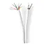 Nedis Kombikabel (Koaxial und CAT6), weiß / Kombikabel / RG58 / 75 Ohm / 3-fach geschirmt / ECA / 50 m