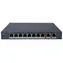 HIKVISION DS-3E1510P-EI/M(B) / Switch / 8x Gigabit PoE / 2x Gigabit Uplink / Super PoE 80 W / Reichweite 300 m