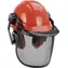 Einhell BG-SH 2 orange/schwarz / Forstschutzhelm / Gehörschutz / Kopfumfang 52-66 cm