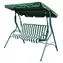 CALTER GREEN 2 grün, weiß / Gartenschaukel / für 3 Personen / 170x110x153 cm / Tragkraft 220 kg