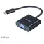Akasa AK-CBCA03-15BK schwarzer USB-C - VGA-Adapter