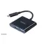 Akasa AK-CBCA08-15BK schwarz / USB-C Reduzierkabel / Power Delivery / 2x USB-A 3.0 / 15 cm