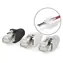 Nedis RJ45-Durchgangsstecker / CAT6a FTP / vergoldet / 10 Stück / weiß, schwarz, grau