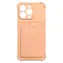 Hurtel Card Armor Hülle für iPhone 11 Pro Max, pink / Brieftaschenhülle / Silikon / Kartenhalter