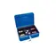 WEDO Spardose Gr. 3 blau / Spardose / Stahl / abschließbar / 5 Fächer / 250 x 180 x 90 mm