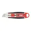 WEDO Cutter Safety Long schwarz-rot / Abbrechmesser / Einziehbare Klinge 60 mm / Sicherheitsverriegelung
