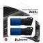 Kingston DataTraveler Exodia M 64 GB blau-schwarz / USB-Stick / USB-A 3.2 Gen 1 / 2 Stück pro Packung