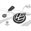 Troika Schlüsselanhänger Volkswagen silber / Schlüsselanhänger / Metall / lizenziertes VW-Design
