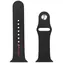 AUDI Sport Red Logo für Apple Watch 44/45/46/49 mm, schwarz / Armband / Silikon