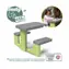 Smoby Life Hocker grün-grau / mit 2 Bänken / 81 × 54 × 49 cm / ab 2 Jahren