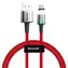 Baseus Zinkmagnetisches USB-A(M) - Micro-USB(M) Kabel rot / Magnetanschluss / 1,5 A / 2 m