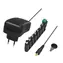 LogiLink Universal-Netzteil mit USB-Anschluss, schwarz / Ladeadapter / 24 W / 100-240 V / Ausgang 3-12 V, 2 A