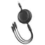 Baseus Bright Mirror Schwarz / 3-in-1-Ladekabel / USB-A - Lightning, USB-C, microUSB / 3,5 A / 1,2 m