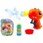 BUBBLE FUN Seifenblasenmaschine Dinosaurier orange / Seifenblasenmaschine / 60 ml Nachfüllpackung / ab 3 Jahren