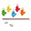 2KIDS TOYS Angelspiel Bunte Enten / Holz und Kunststoff / 7 Teile / ab 1,5 Jahren