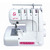 Guzzanti GZ 325 weiß / Overlock Nähmaschine / 100W / 12 verschiedene Stiche / Fadenabschneider / 1-5 mm Stich / LED Beleuchtung
