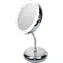 Adler AD 2159 silber / Kosmetikspiegel / LED / Durchmesser 15 cm / 4X LR03