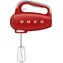 SMEG 50's Retro Style rot / Handmixer / 250 W / 9 Geschwindigkeiten / Turbo / Schlag- und Knetaufsätze
