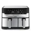 TEFAL Dual Easy Fry & Grill EY905D10 / Heißluftfritteuse / 2700 W / Volumen 5,2 l + 3,1 l / 8 Programme