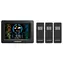 Blaupunkt WS40BK schwarz / Wetterstation / 3x Funk-Temperatursensoren / Luftfeuchtigkeitsmessung / Kalender