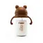 Kidnort Bringebaer Becher mit Strohhalm 300ml braun