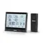 HAMA Full Touch schwarz / Wetterstation mit drahtlosem Sensor / Touchscreen