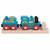 Bigjigs Rail Blauer Zug mit Tender + 2 Gleise / ab 3 Jahren