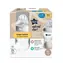 Tommee Tippee Natural Start selbststerilisierende Babyflasche mit Anti-Kolik-Sauger, mittlerer Durchfluss, 340 ml, ab 3 Monaten, 2 Stück