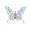 Woodcraft 3D-Holzpuzzle Schmetterling bunt / 16 Teile / ab 8 Jahren / Schwierigkeitsgrad: einfach