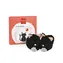 Doudou-Geschenkset - Set mit ersten Schühchen, schwarze Katze, 0-6 Monate