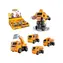 MaDe 14063 - Roboter - Bauautos, wechselnd, auf Schwungrad, 11,5 x 6,5 x 8,5 cm