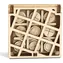 Wooden City 3D Holzpuzzlespiel Mini-Tic-Tac-Toe Variante 2 / 16 Teile / ab 14 Jahren