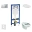 Geberit Duofix - Vorwandmontage-Set | Alpha WC mit Sitz | Sigma20 | mattchrom/chrom