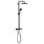Grohe Vitalio Start - Duschset mit Thermostat, Durchmesser 25 cm | 2 Düsen | Mattschwarz