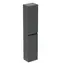 Ideal Standard Eurovit+ - Hochschrank | 150 x 30 x 24 cm | 2 Türen | Scharniere links/rechts | Hochglanzgrau