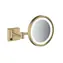 Hansgrohe AddStoris - Kosmetikwandspiegel mit LED-Beleuchtung | gebürstetes Bronze