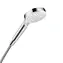 Hansgrohe Crometta - Duschkopf Vario 100 | 2 Strahlarten | Grün 6 l/min | Weiß/Chrom